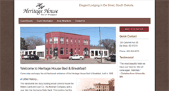 Desktop Screenshot of heritagehousesd.com