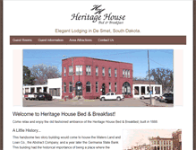 Tablet Screenshot of heritagehousesd.com